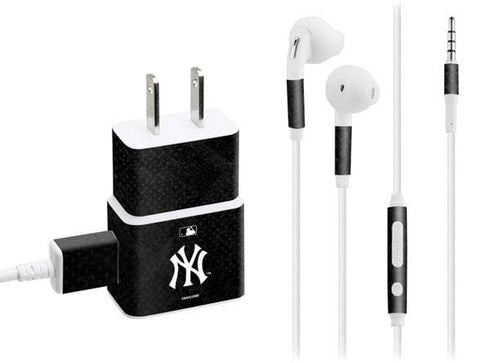 MLB New York Yankees Dark Wash Phone Charger Skin
